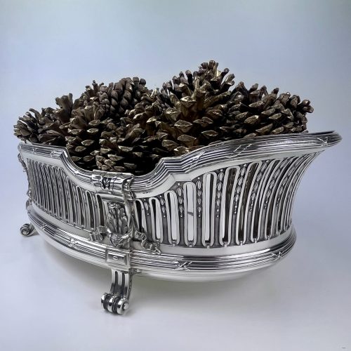 Jardinière en argent massif, de style Louis XVI