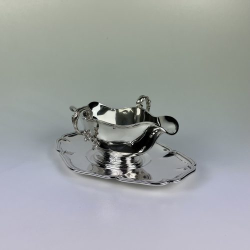 Saucière à décor de roseaux par Debain